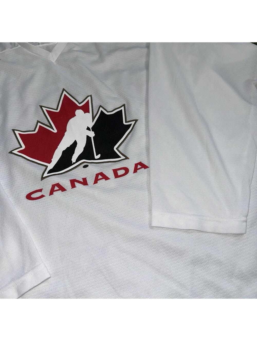 VTG BAUER Official TEAM CANADA Olympic Hockey PRACTICE JERSEY Men Large Mesh NHL - Picture 5 of 7
